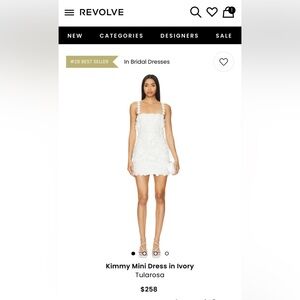 Tularosa Kimmy Mini Dress in Ivory
